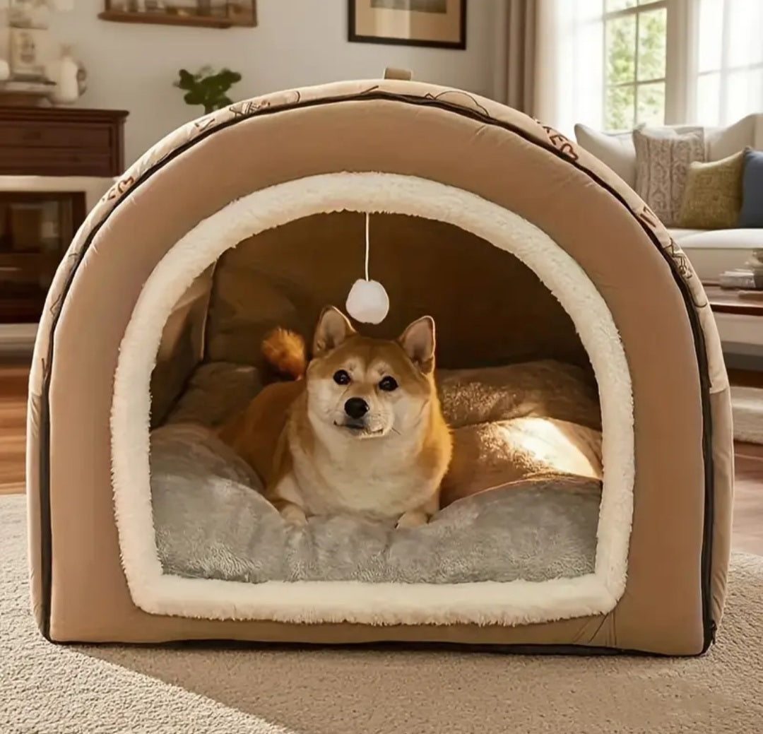 BRAIDOL 2-in-1 Large Pet House & Dog Bed Sofa