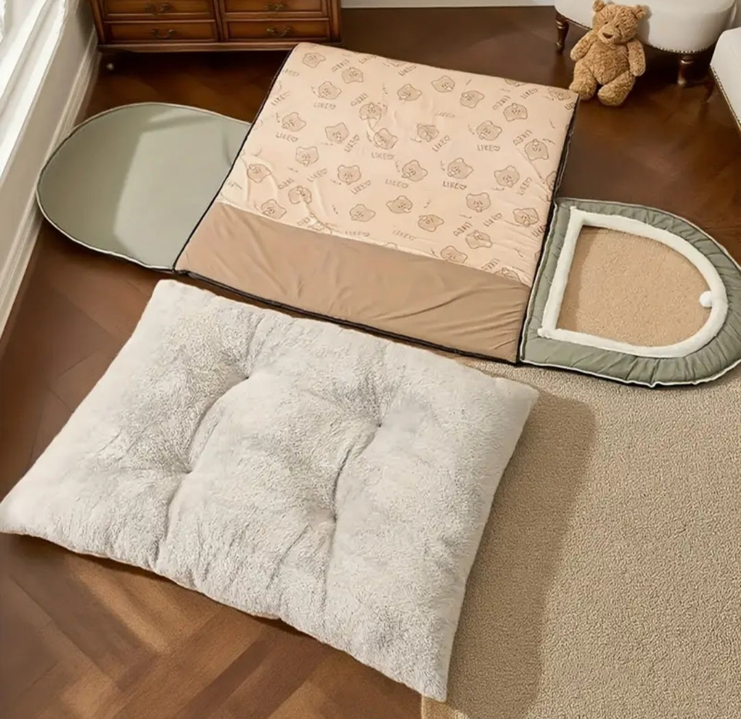 BRAIDOL 2-in-1 Large Pet House & Dog Bed Sofa