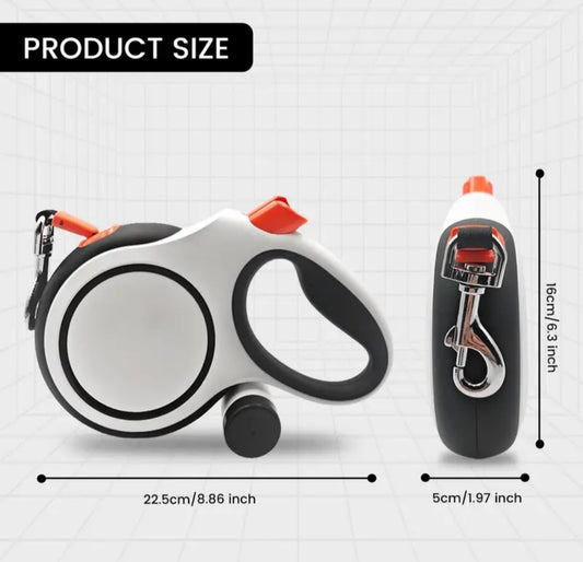 A 26-Foot Retractable Dog Leash with 360° Tangle-Free Design, One-Button Control, And Sturdy Nylon